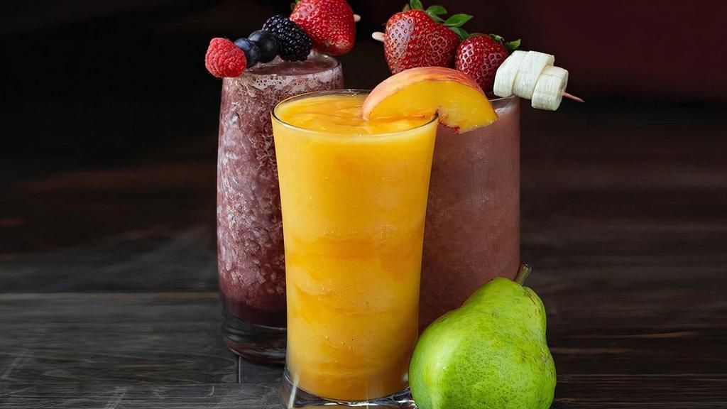 100% Real Fruit Smoothies (Vegan) · Summer Strawberry: All natural strawberry.. Aloha Pineapple: A blend of pineapple & banana with a hint of coconut cream.. Tropical Harmony: Guava, papaya, passion fruit, pear, apple, & pineapple.. Harvest Greens: Cucumber, spinach, kale & lemongrass with hints of apple, pear, pineapple, kiwi & banana.. All of our flavors feature the authentic taste of 100% Fruit. Certified USDA organic, with no GMO, artificial flavors, preservatives, dairy, lactose, colors, or sweeteners and they are vegan, gluten free, and sustainably farmed.