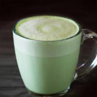 Matcha Steamer · Energizing matcha green tea, steamed with milk and a hint of sweet vanilla.
