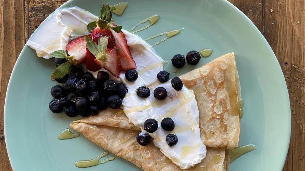 Crepe Parfaite · greek yogurt, berries, organic honey