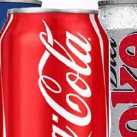 Sodas. · Coke, Diet Coke, Sprite