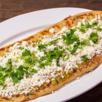 Huarache Sencillo/Basic · 13'' inch long tlaxcalli filled with beans, finished with onion, cilantro, queso fresco and ...