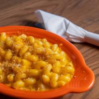 House Mac 'N' Cheese · Our rich, creamy pasta is cooked to perfection and topped with panko bread crumbs. Add green...