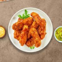Sunday Cookout Tenders · Chicken tenders breaded and fried until golden brown before being tossed in barbecue sauce.
