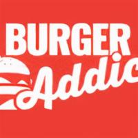 Bbq Prime Brisket Burger · Burger Addict Cheese, Beef, Prime Smoked Brisket, Caramelized Onion, Bun.