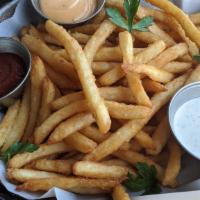 Brew Fries  · Crispy lightly battered fries served with your choice of ketchup or house ranch