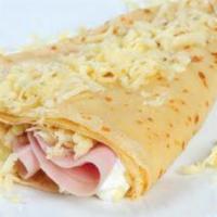 Crepe-Ham, Cheese, And Mayo · Bechamel | Crepe Additions for an additional charge.