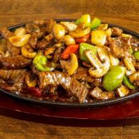 Black Pepper Beef · * has a kick to it, please ask to adjust for your taste.
