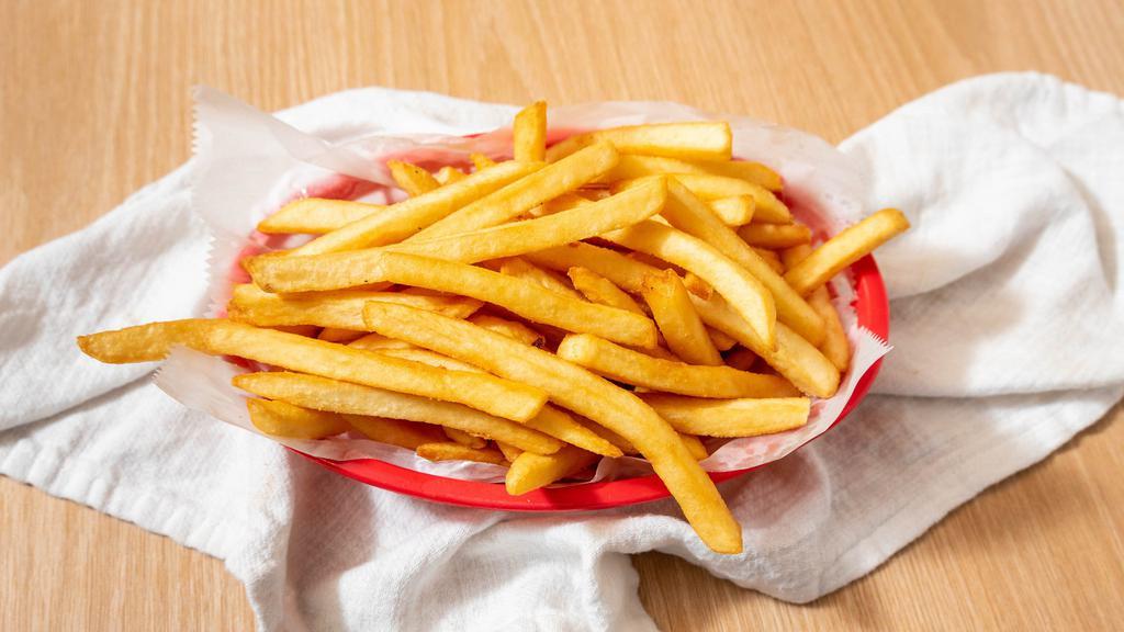 French Fries · Our delicious French fries are deep-fried 'till golden brown, with a crunchy exterior and a light fluffy interior. Seasoned to perfection!.