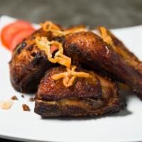 Jerk Chicken · Our chicken is marinated in a delightful blend of traditional Jamaican herbs and spices, the...