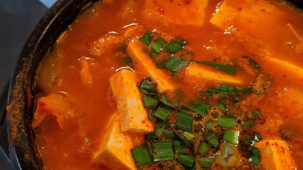 Kimchi-Jjigae · Spicy. Spicy stew with kimchi.