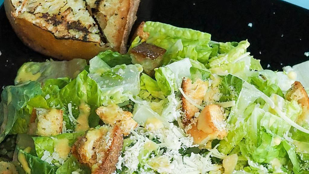 Caesar Salad · Crisp Romaine | Garlic Croutons Parmesan | Caesar Dressing