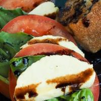 Caprese Salad · Tomatoes | Cashew Mozzarella | Basil Balsamic Reduction | Basil