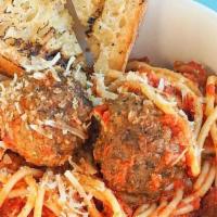 Spaghetti & Meatballs · Spaghetti | 2 Meatballs  | Marinara | Parmesan