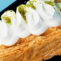 Napoleon · Flaky Puff Pastry | Cashew Coconut Cream | Vanilla Bean | Pistachio