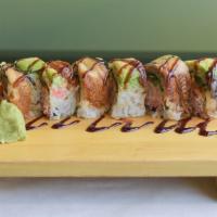 Mini Dragon Roll · Regular roll. Spicy tuna, unagi, and avocado.