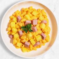 The Hawaiian Force Awakens (Mac) · Pineapple and ham cooked in a blend of creamy cheese with your choice of mac