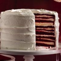 Xl Red Velvet Cake · Red velvet cake cream cheese frosting with red velvet crumbles. Serves two people.