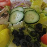 Large Tossed Salad · Healthier and cheaper than that large onion ring that you're thinking of ordering! Don't for...