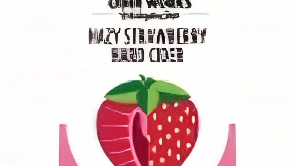 Tieton Hazy Strawberry Cider · Hazy Strawberry pours as a ruby blush and is unfiltered cider offering a bold flavor with strawberry on the palate.
