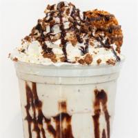 Nuts For Chocolate Shake · Vanilla Ice Cream, Diced Almonds, Crushed Heath Bar, Milk. Topped with Whipped Cream, Crushe...