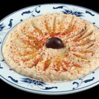 Hummus Regular · Vegetarian. A mixture of mashed chickpeas, tahini, olive oil, lemon juice, and garlic served...