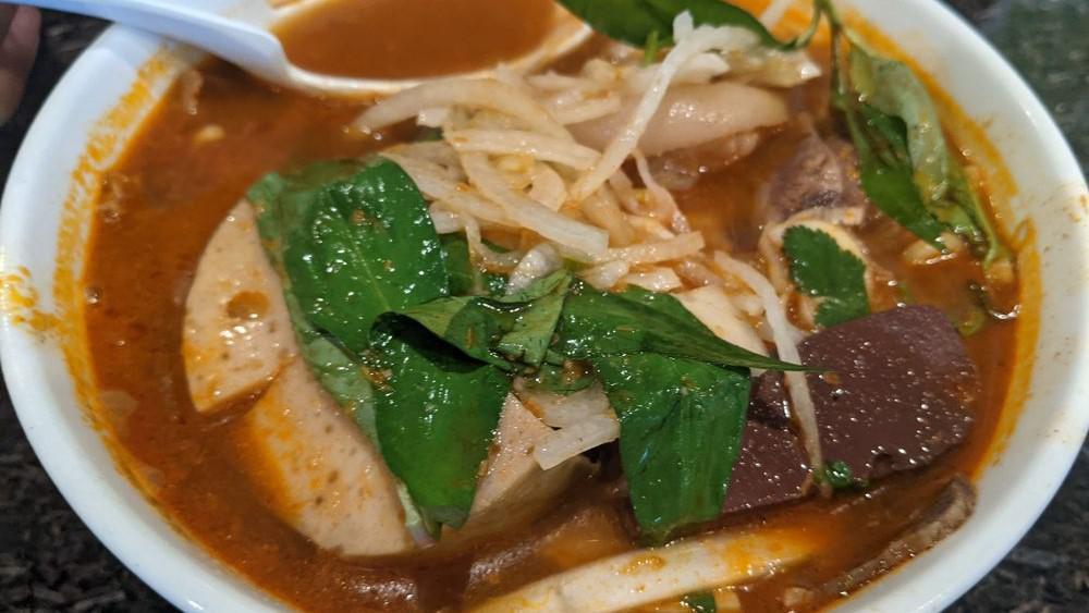 Bun Bo Hue · Vietnamese hot and spicy beef noodle soup.