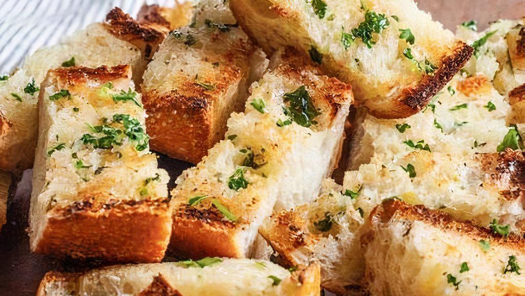 Garlic Bread - Full-Sized Order · Toasted Bread Roll, Garlic Herb Butter.
