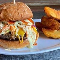 Big'S Burger · Laurelhurst Market Ground Beef Patty, Slaw, Pickles, White Gold & Fresno Sauce, Potato Bun
