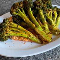 Fried Broccoli · Fried Broccoli with Pimento Cheese Spread