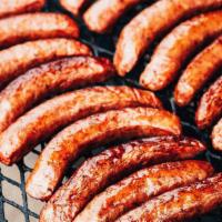 German Sausage - By The Link · Pork Sausage / 1 link / Sliced / Habanero Mustard Sauce includedProduced Fresh by some Germa...