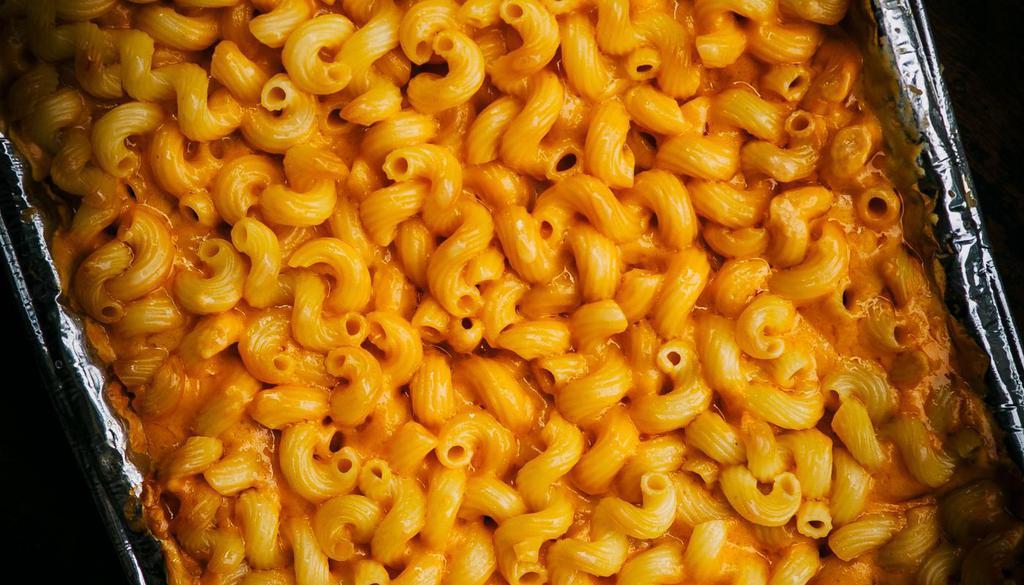 Mac -N- Cheese - 8 Oz · High Quality Cavatappi Pasta with in-house cheddar cheese sauce (vegetarian)