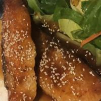 Teriyaki Salmon · Charbroiled salmon with house teriyaki sauce.