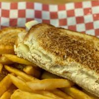 Tuna Melt · Includes your choice of fries, soup or salad.