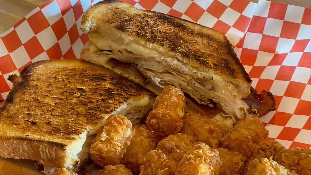 Grilled Ham & Cheese · Includes your choice of fries, soup or salad.