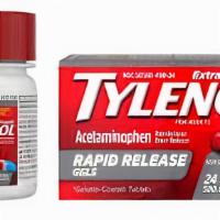 Tylenol Extra-Strength Acetaminophen · Two  tablets 500 mg each