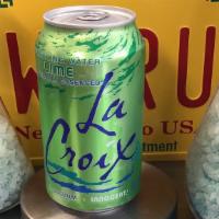 Lime La Croix · 12 fl oz. can of sparkling water