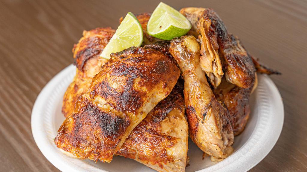 Whole Chicken Family Pack · Served with two sides, tortillas and salsa.