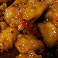 General Tso'S Chicken Old Style · Breaded chicken in hot spicy sauce. Hot and spicy.