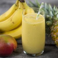 Mango Pineapple Banana · Fresh Banana, Mango, Pineapple, Choice of Protein, and Choice of Smoothie Base.
(Contains Da...