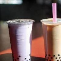 Bubble Tea · your choice :Taro , mango, strawberry, passion fruit, honey dew , jasmine green tea.