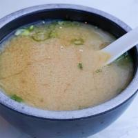 Miso Soup · Organic miso with tofu