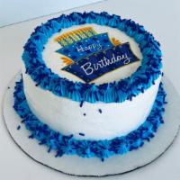 Customized Round Cake · Please call store for details, available flavors, toppings and sauces.
