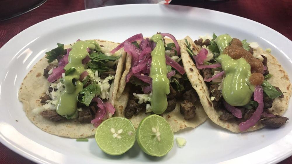 Combo 3 Tacos · Your choice of 3 tacos served with rice and refried beans (regular or pork).