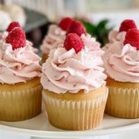 Lemon Raspberry Cupcake (1) · A vanilla cake infused with lemon zest and lemon oil, topped with a raspberry-lemon-vanilla ...