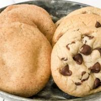 Jumbo Chocolate Chip Cookie (1) · Over double the size of our regular cookies, weighing in at 3 ounces, this cookie is sure to...