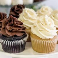 Assorted Vegan Cupcakes (4) · 2 of our Vegan Double Chocolate and 2 of our Vegan Vanilla! No dairy, just pure cupcake blis...