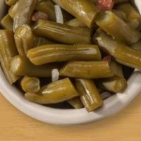 Green Beans · Our slow-cooked green beans are sure to please. did we mention that they have a hint of baco...