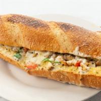 Chicken Parmesan Sub · Chicken, onions, tomatoes, green peppers. Add sauce for no additional charge.