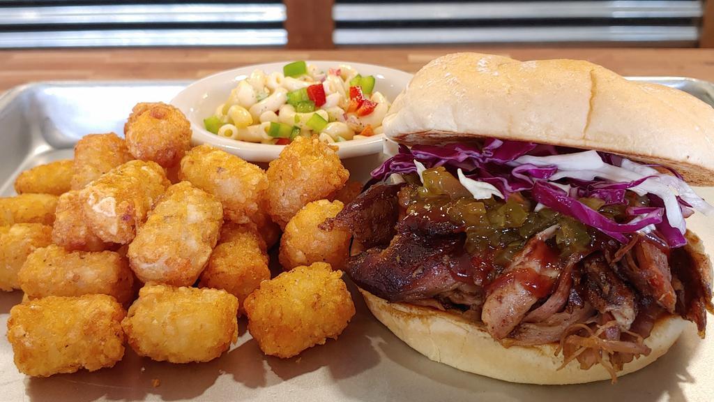 Kansas City Rib Sandwich · Pulled Pork Rib Meat smothered in your choice of BBQ sauce