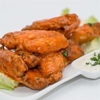 Chicken Wings · Italian style, BBQ or hot served with ranch or blue cheese dressing.